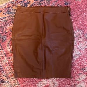 Trina Turk leather pencil skirt